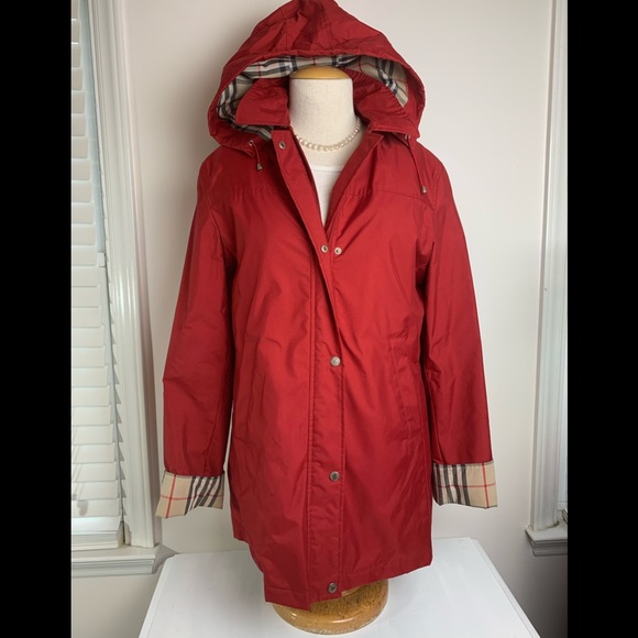 Burberry Kayla Red Raincoat